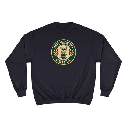 "Memento Coffee" Champion Sweatshirt - Acacia (Green/Tan)