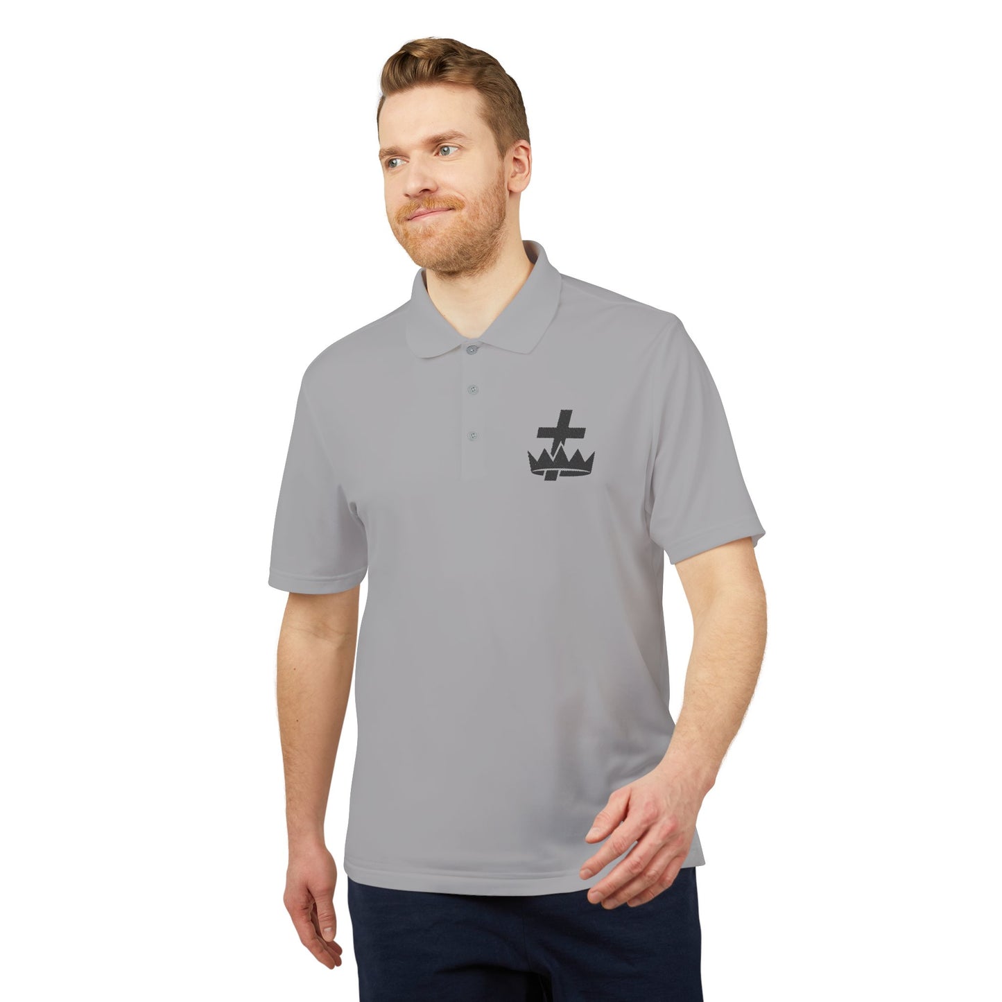 Knights Templar adidas Performance Polo - Black Logo
