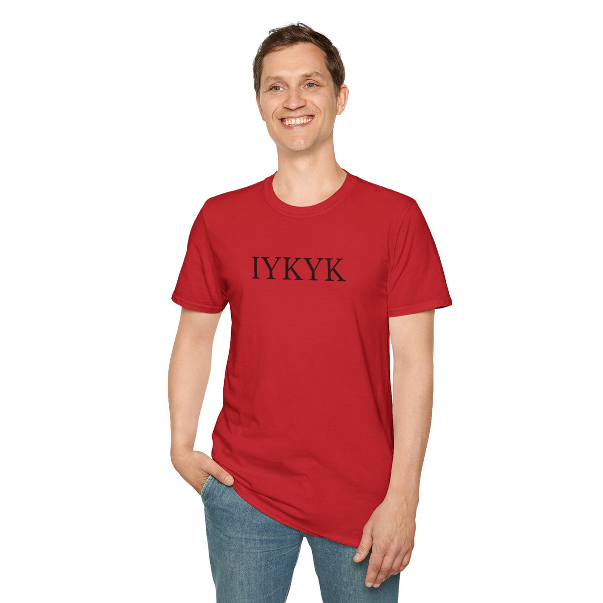 "IYKYK" Softstyle T-Shirt -  Black Letters