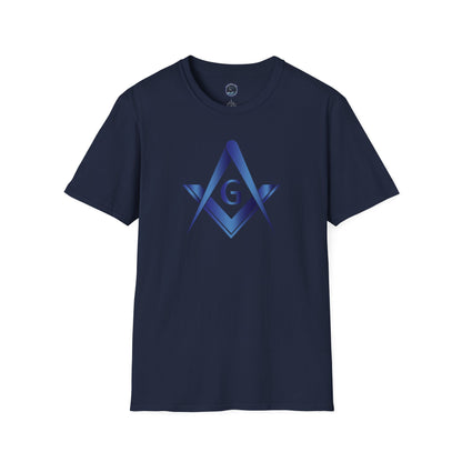 Sapphire Square and Compass Softstyle T-Shirt - Classic (Front Print)