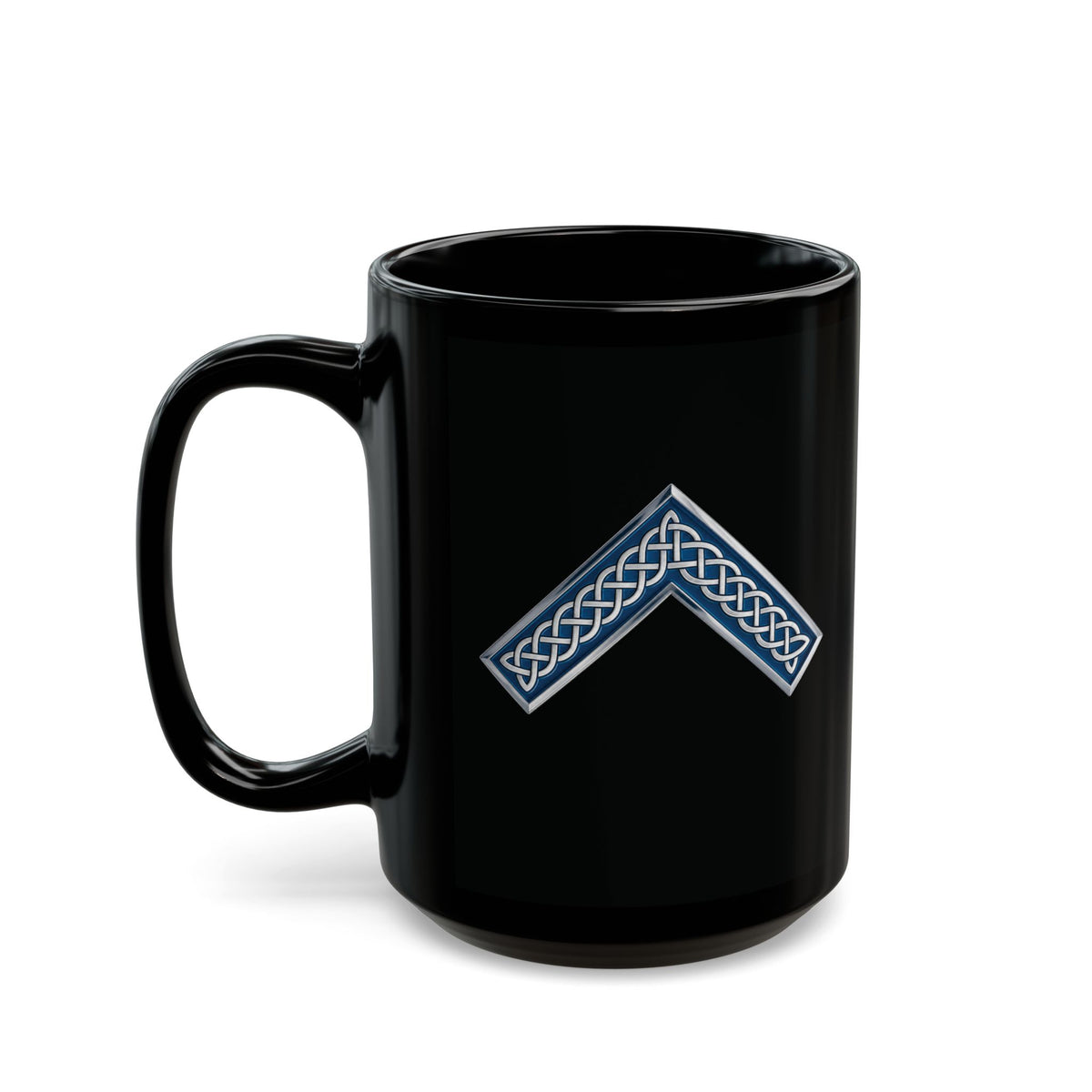 Worshipful Master Jewel Celtic Knot Black Coffee Mug (11oz, 15oz)