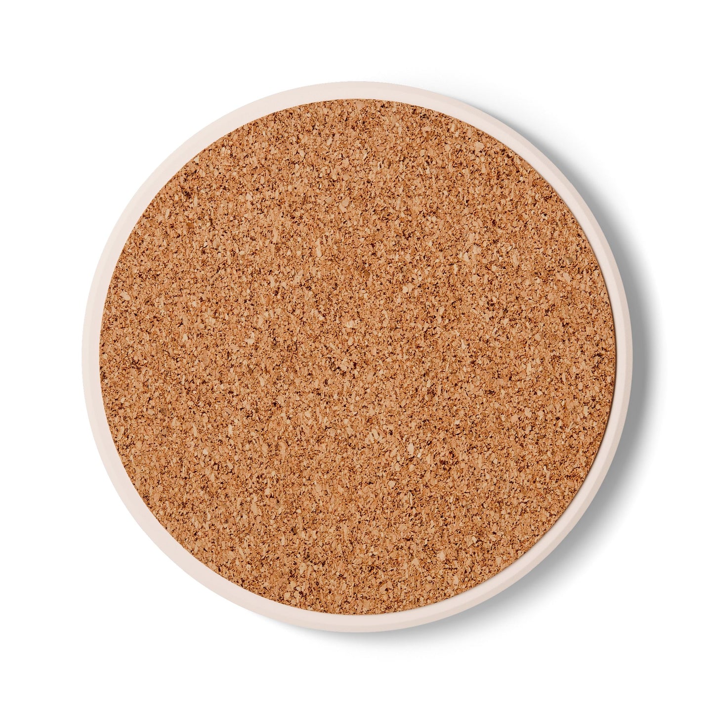 "Memento Coffee" Ceramic Coaster - Acacia (Green/Tan, Round, 1 Unit)
