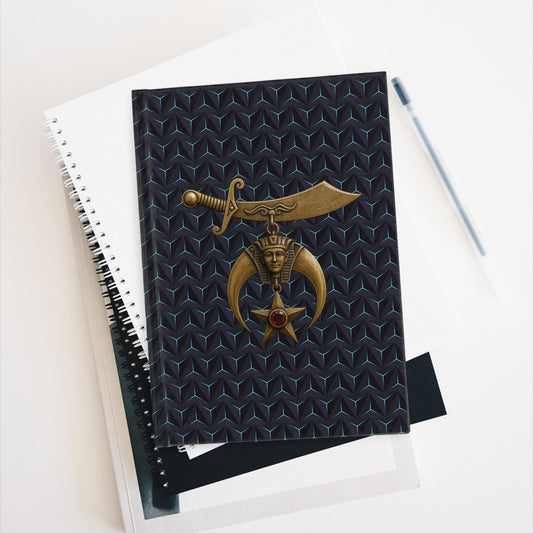 Shriners Journal with Geometric Pattern – Ruled Line