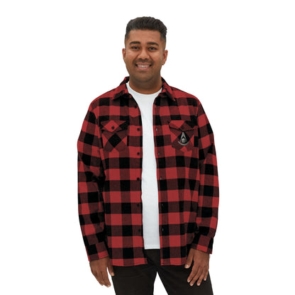 CA Past Master Flannel Shirt - 3D Metallic-Style Emblem