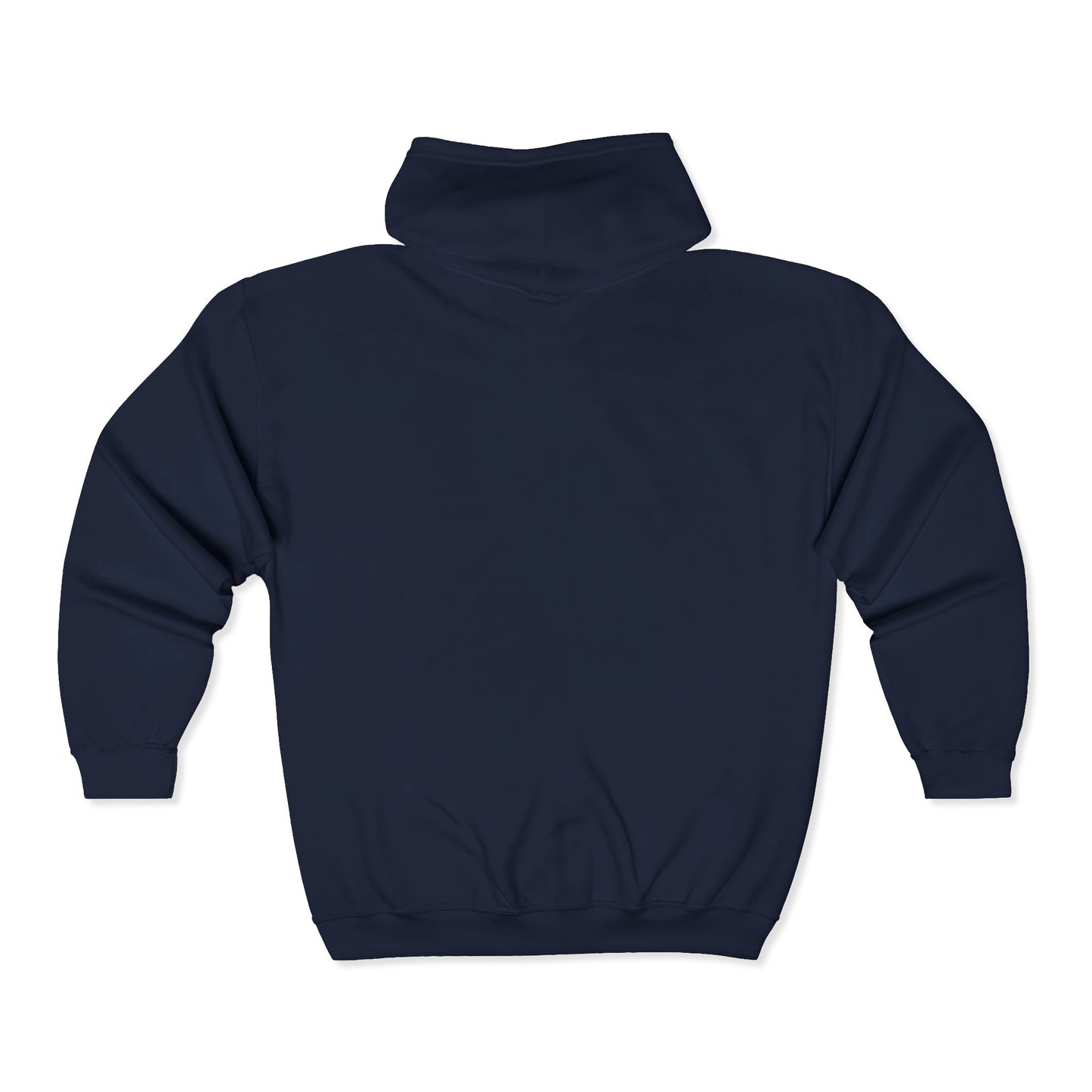 Past Master Embroidered Heavy Blend Full Zip Hooded Sweatshirt - Compass & Quadrant (Greek Key Pattern)