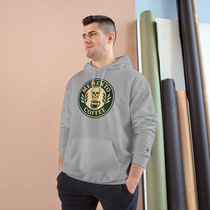 "Memento Coffee" Champion Hoodie - Acacia (Green/Tan)
