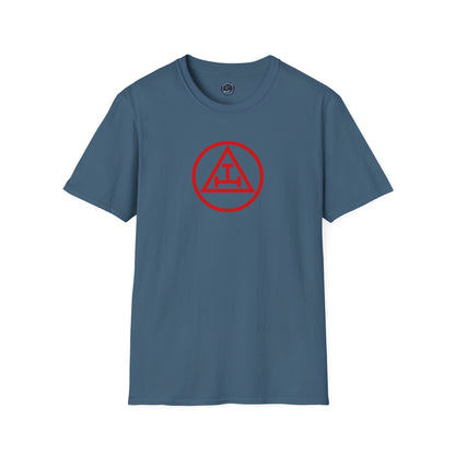 Royal Arch - Red Triple Tau in Circle Short Sleeve T-shirt