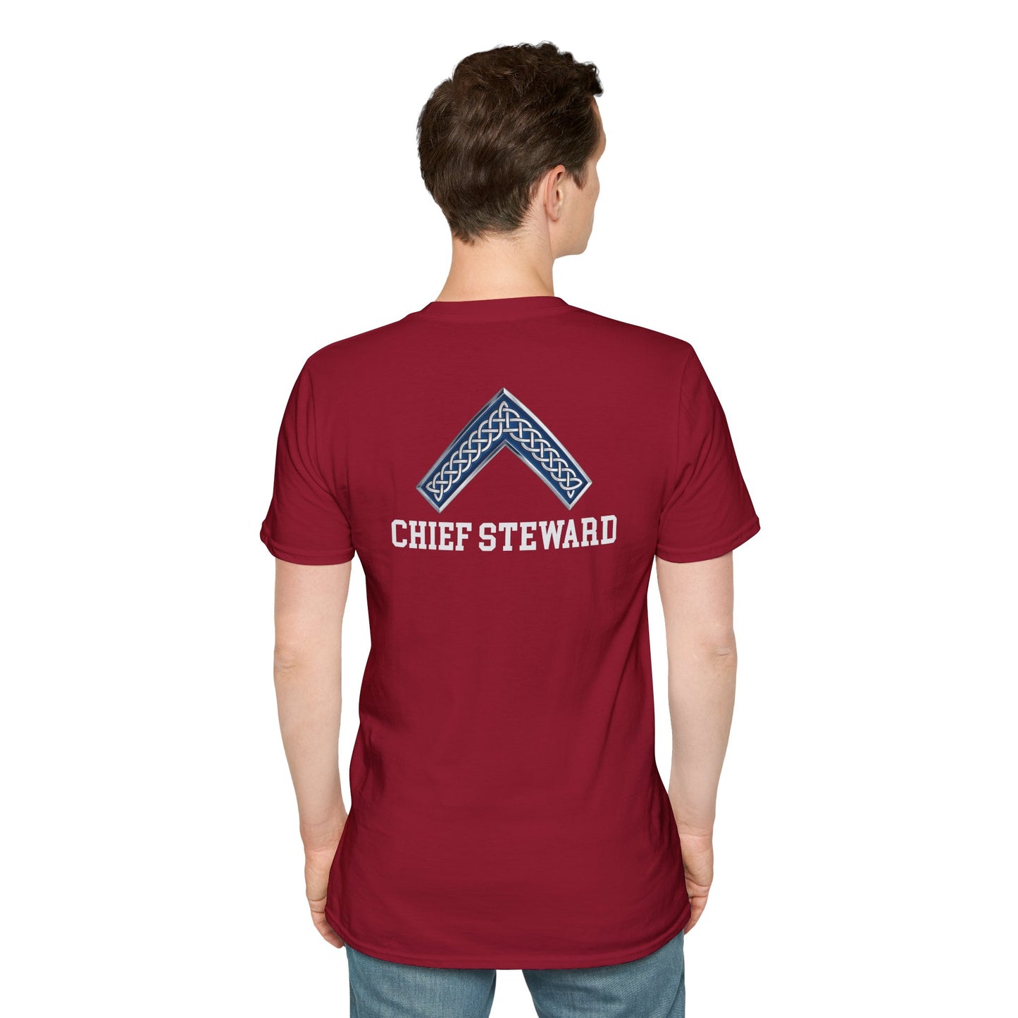 Worshipful Master "Chief Steward" Softstyle T-Shirt - Celtic Square (Two-Sided)