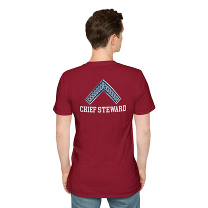 Worshipful Master "Chief Steward" Softstyle T-Shirt - Celtic Square (Two-Sided)