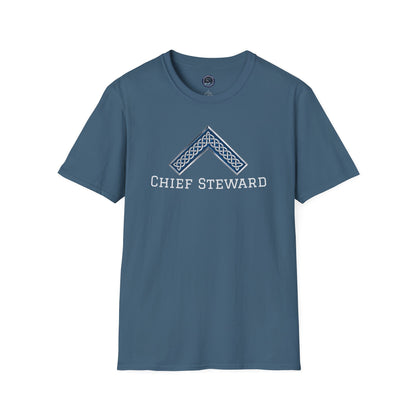 Worshipful Master "Chief Steward" Softstyle T-Shirt - Celtic Square (Front Print)