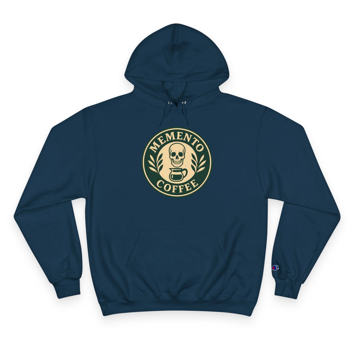 "Memento Coffee" Champion Hoodie - Acacia (Green/Tan)