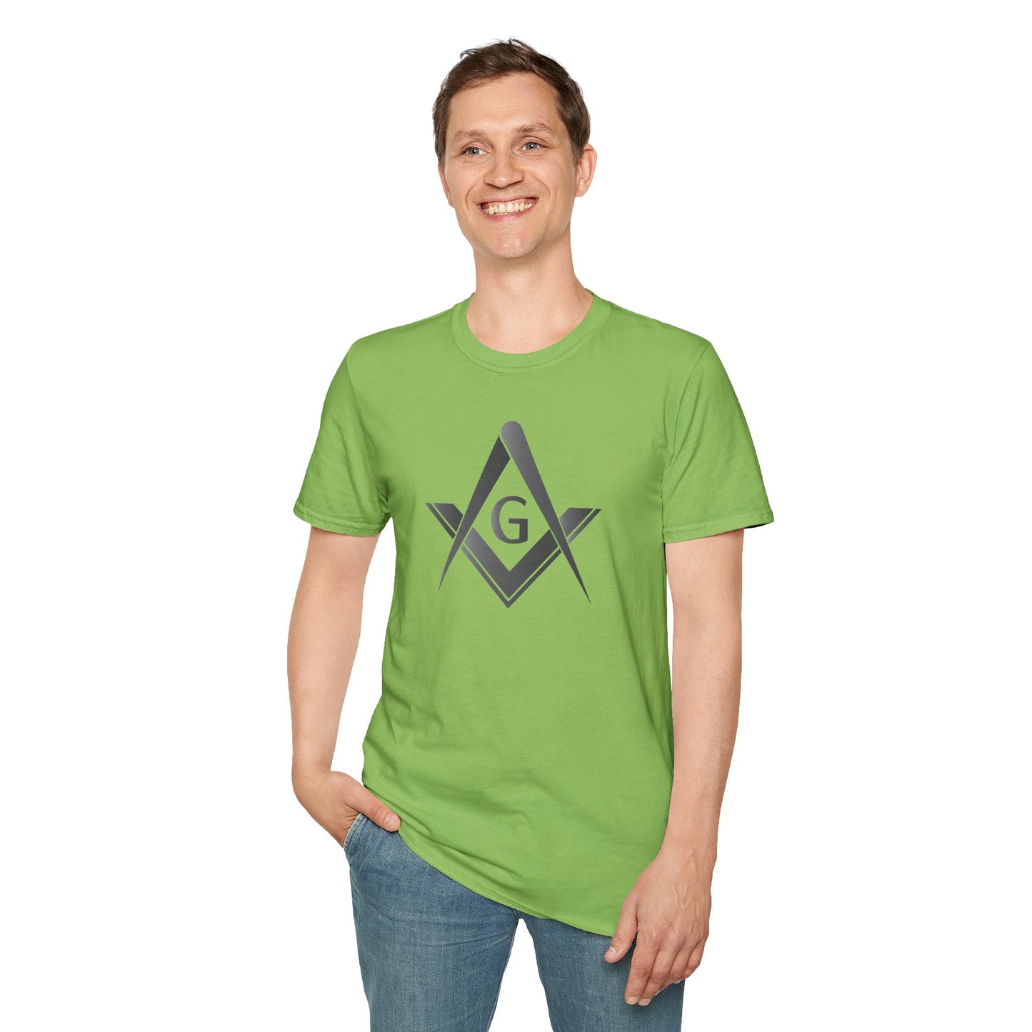 Blackstone Square and Compass Softstyle T-Shirt  - Classic (Front Print)