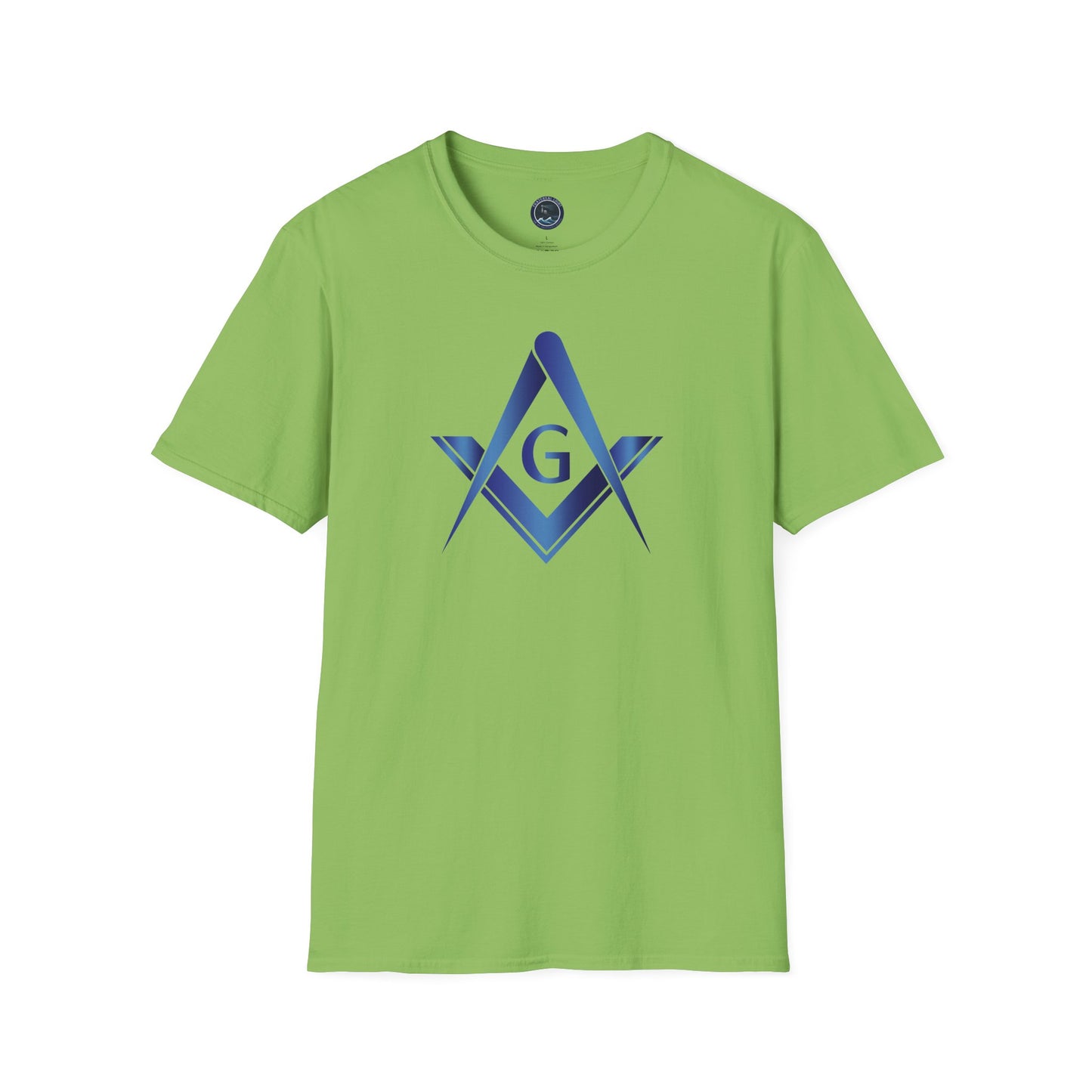 Sapphire Square and Compass Softstyle T-Shirt - Classic (Front Print)