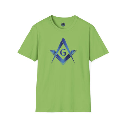 Sapphire Square and Compass Softstyle T-Shirt - Classic (Front Print)