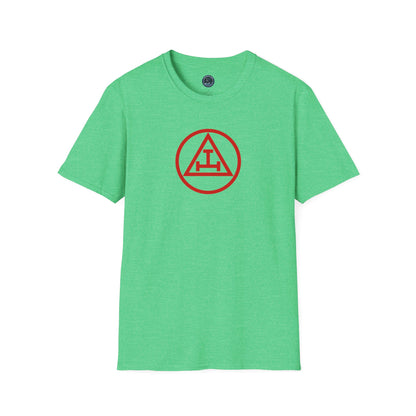 Royal Arch - Red Triple Tau in Circle Short Sleeve T-shirt