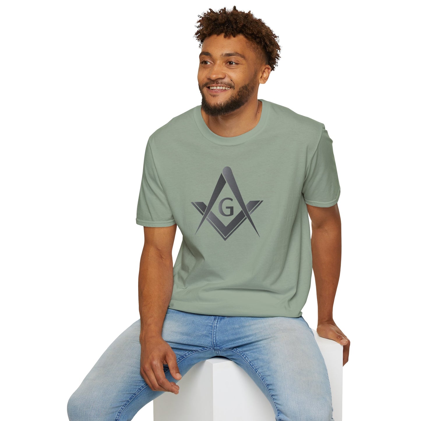 Blackstone Square and Compass Softstyle T-Shirt  - Classic (Front Print)