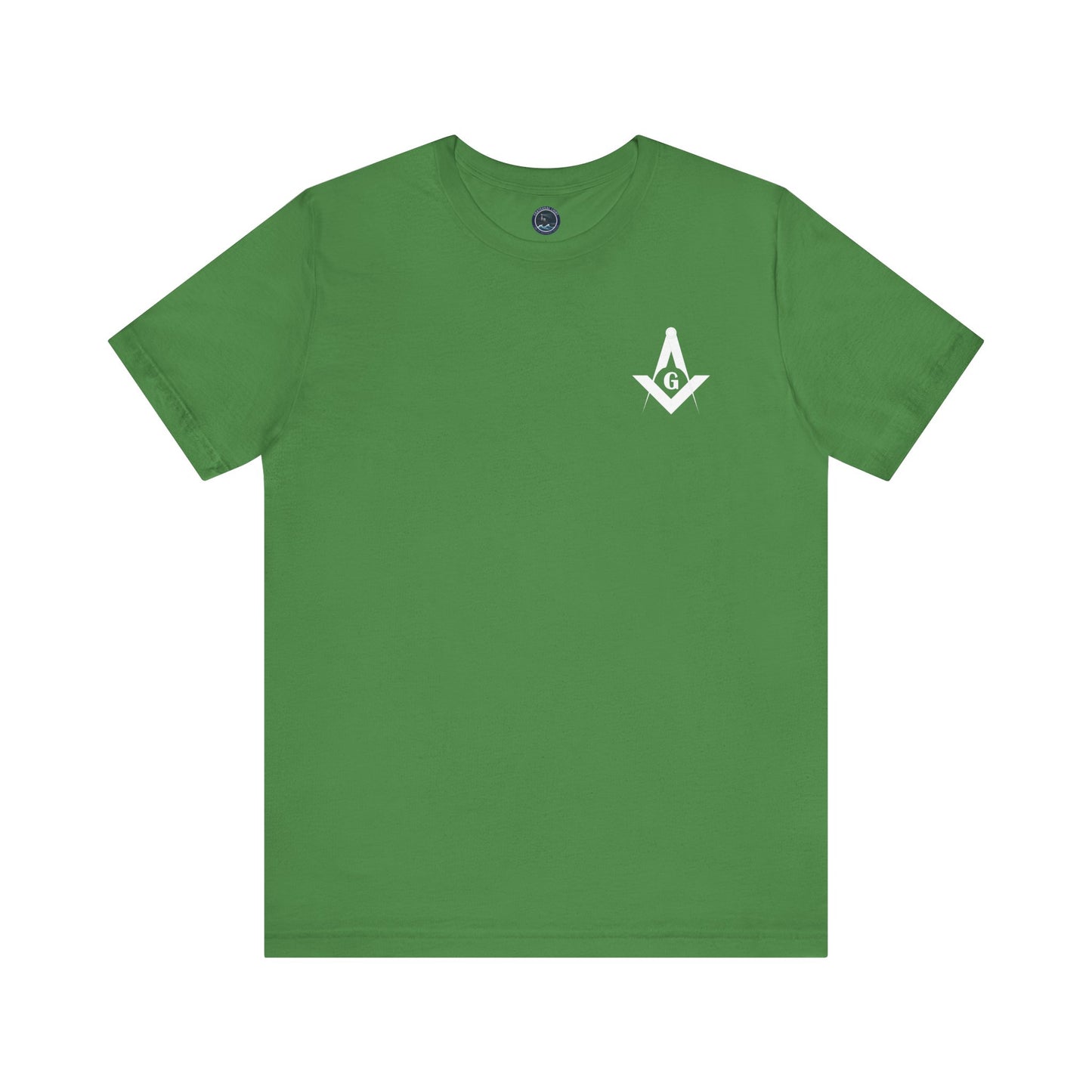 Fellowcraft T-Shirt from Channel Islands Lodge 214 featuring blue and green design, made by Printify.