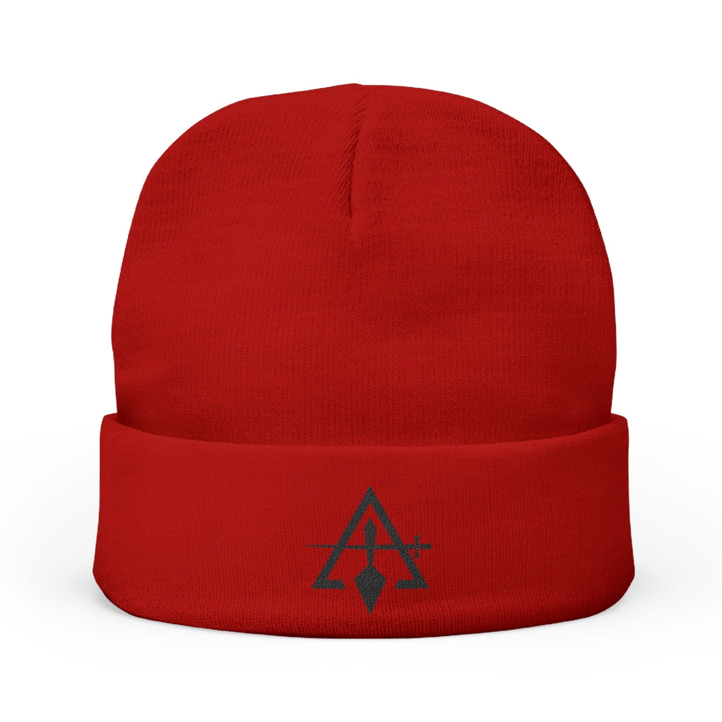 Cryptic Council Embroidered Knit Beanie - Black Emblem