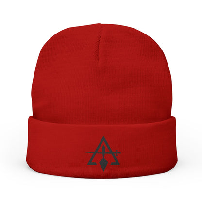 Cryptic Council Embroidered Knit Beanie - Black Emblem