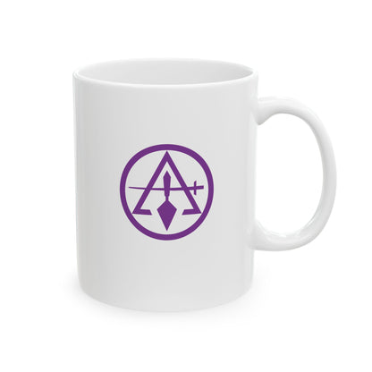Two-Sided Cryptic Council Ceramic Mug - Classic Pommel (11oz, 15oz)