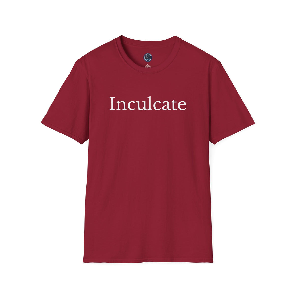 "Inculcate" Softstyle T-Shirt (White Letters, Uppercase)