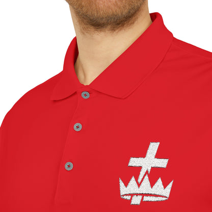 Knights Templar adidas Performance Polo - White Logo