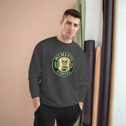 "Memento Coffee" Champion Sweatshirt - Acacia (Green/Tan)
