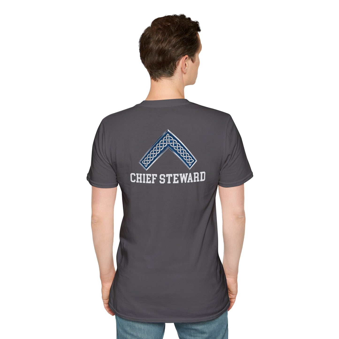 Worshipful Master "Chief Steward" Softstyle T-Shirt - Celtic Square (Two-Sided)