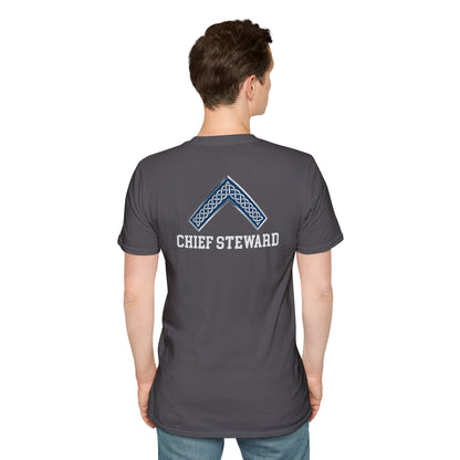 Worshipful Master "Chief Steward" Softstyle T-Shirt - Celtic Square (Two-Sided)