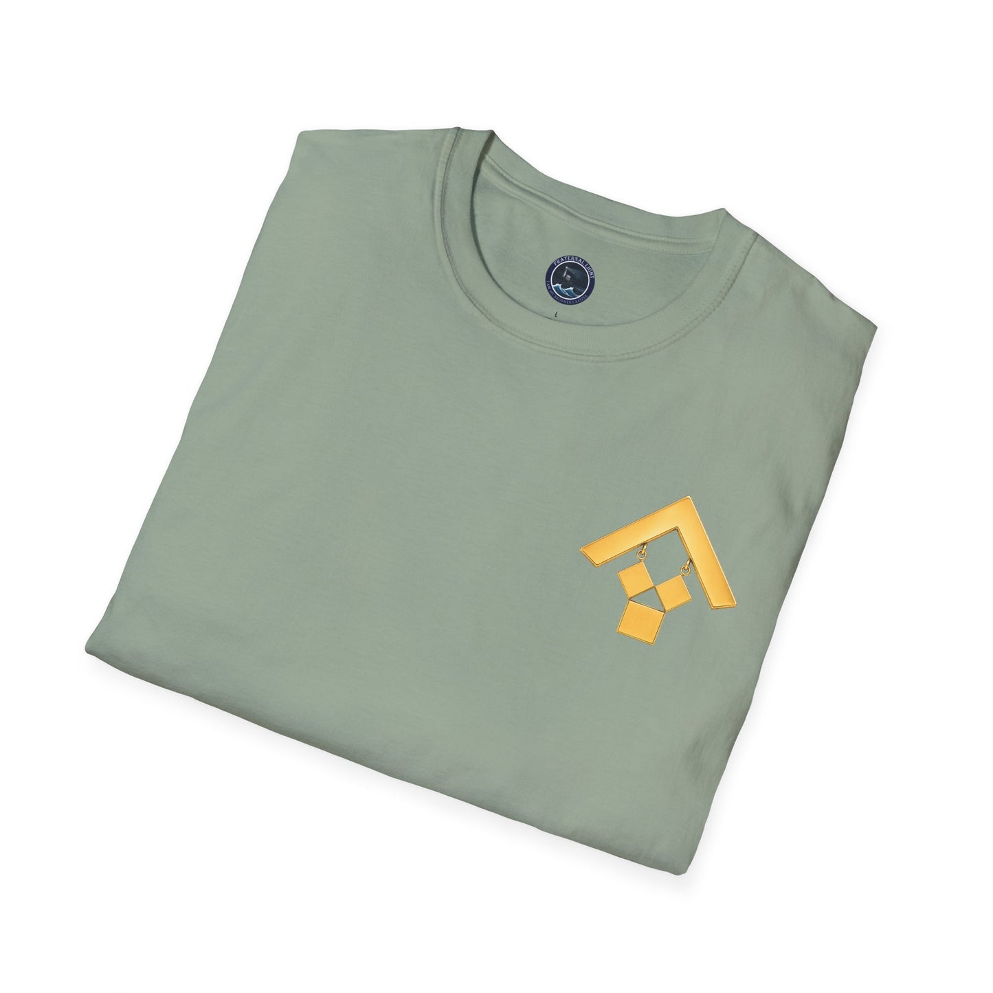 Past Master Jewel Softstyle T-Shirt - Gold (Channel Islands Lodge)